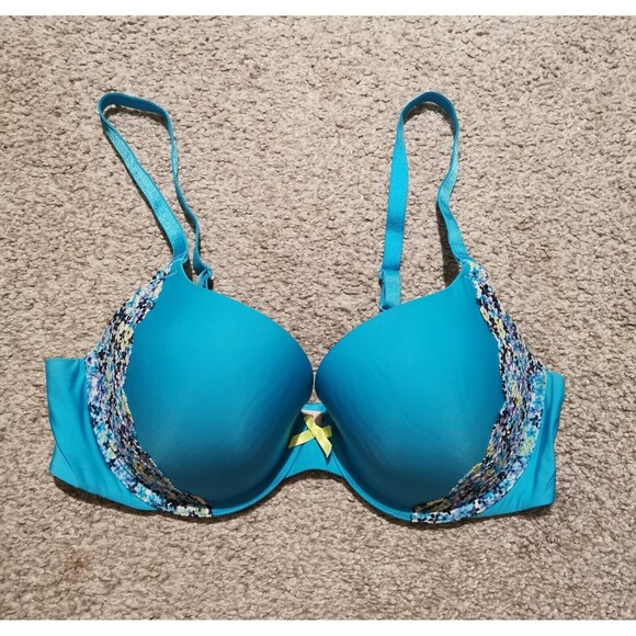 Victoria's Secret Convertible Light Blue Lace Bra 36 C - Picture 3 of 7